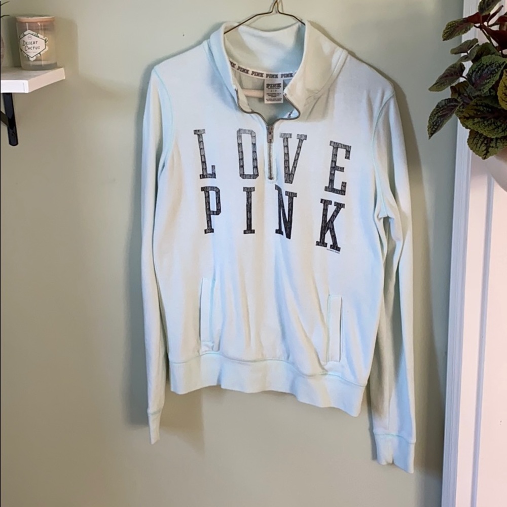 Half zip Victoria’s Secret Pink sweatshirt